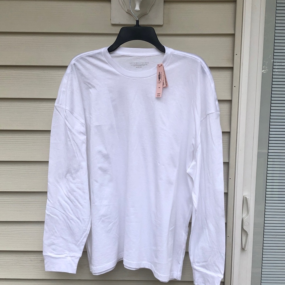 Victoria's Secret  Long-Sleeve Crewneck Tee - White